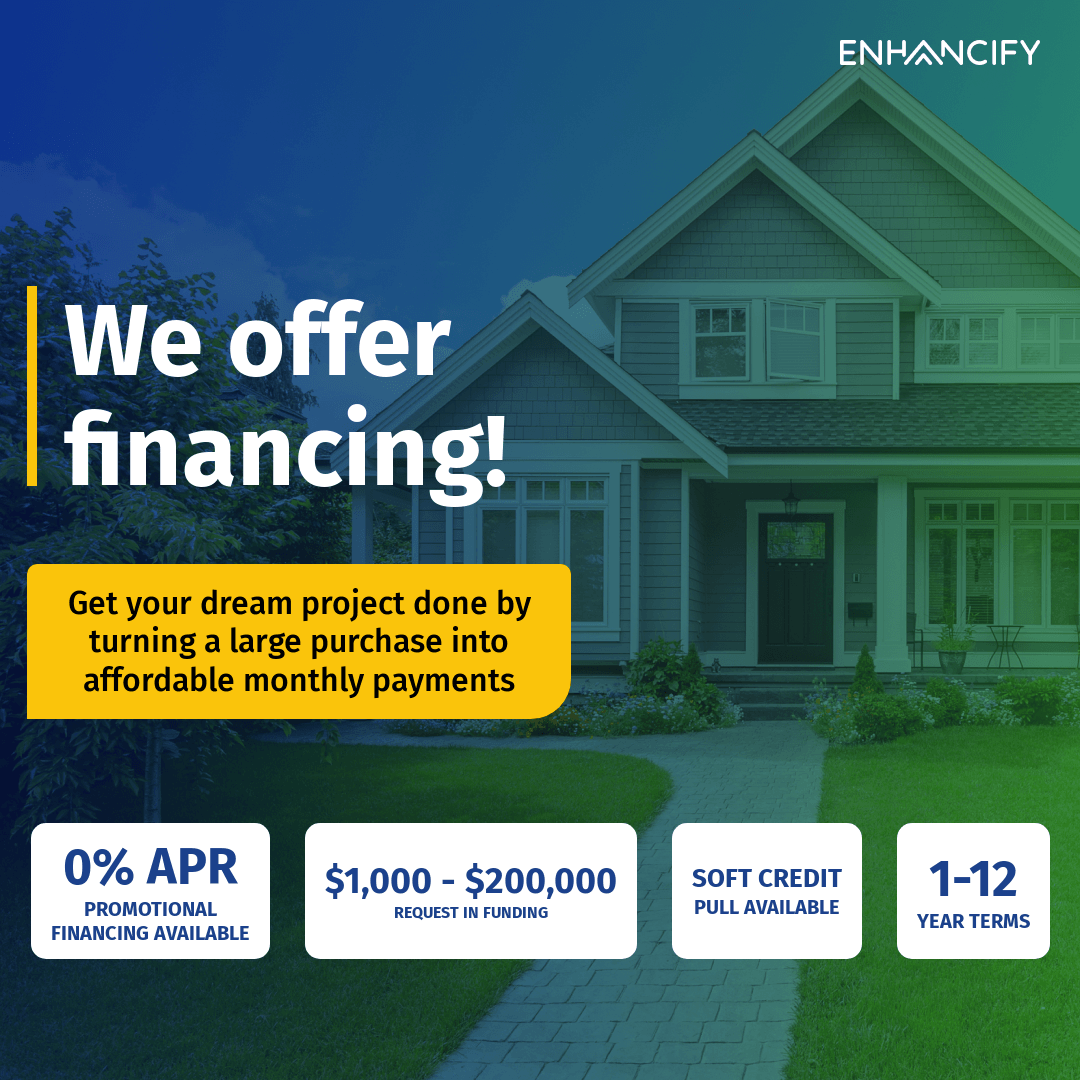 Enhancify financing promotional artwork