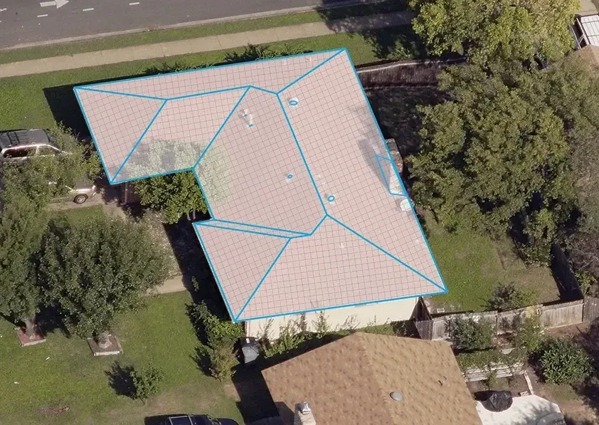 EagleView satellite roof report