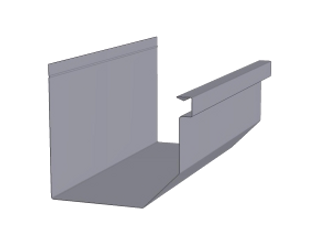 K-Style gutter profile diagram